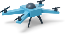 blue drone